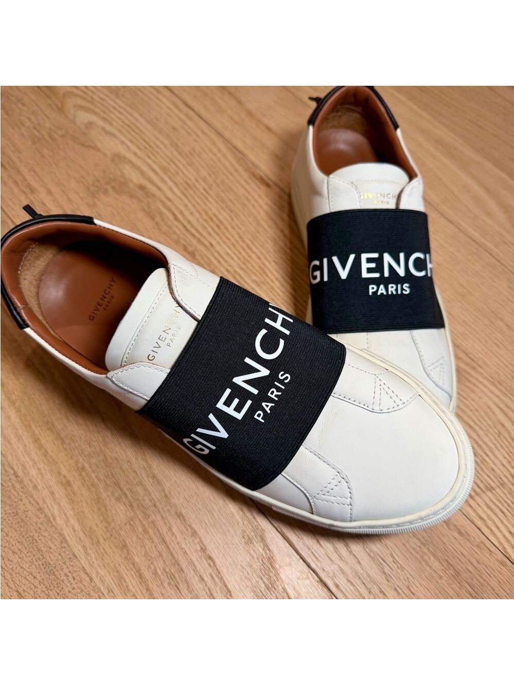 Givenchy Men's white and Black Strap Sneakers Size 43 10 US